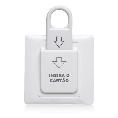Economizador De Energia Corta Corrente Para Hotéis Pousada - Branco