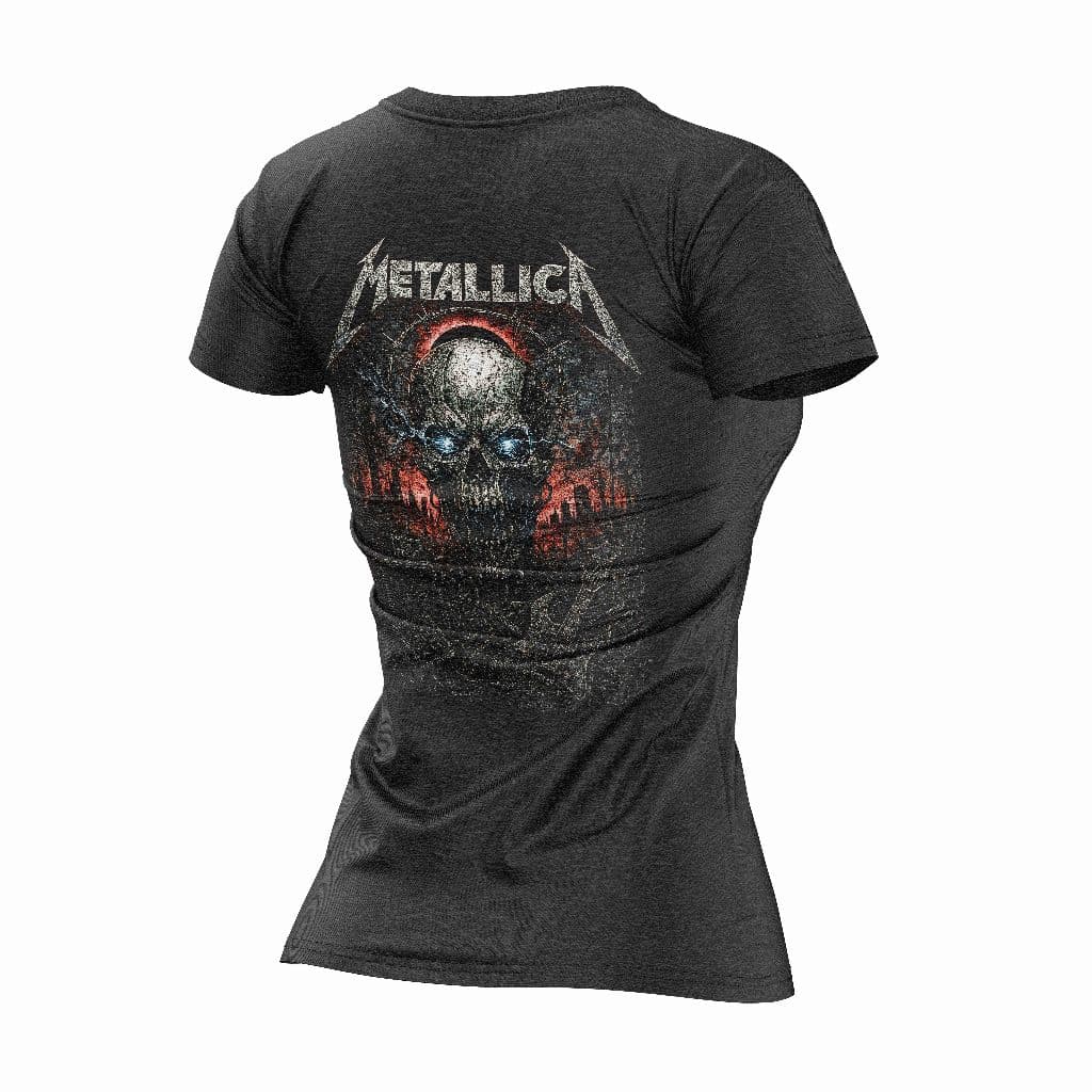 Camiseta Feminina Banda Metallica Algodão Premium