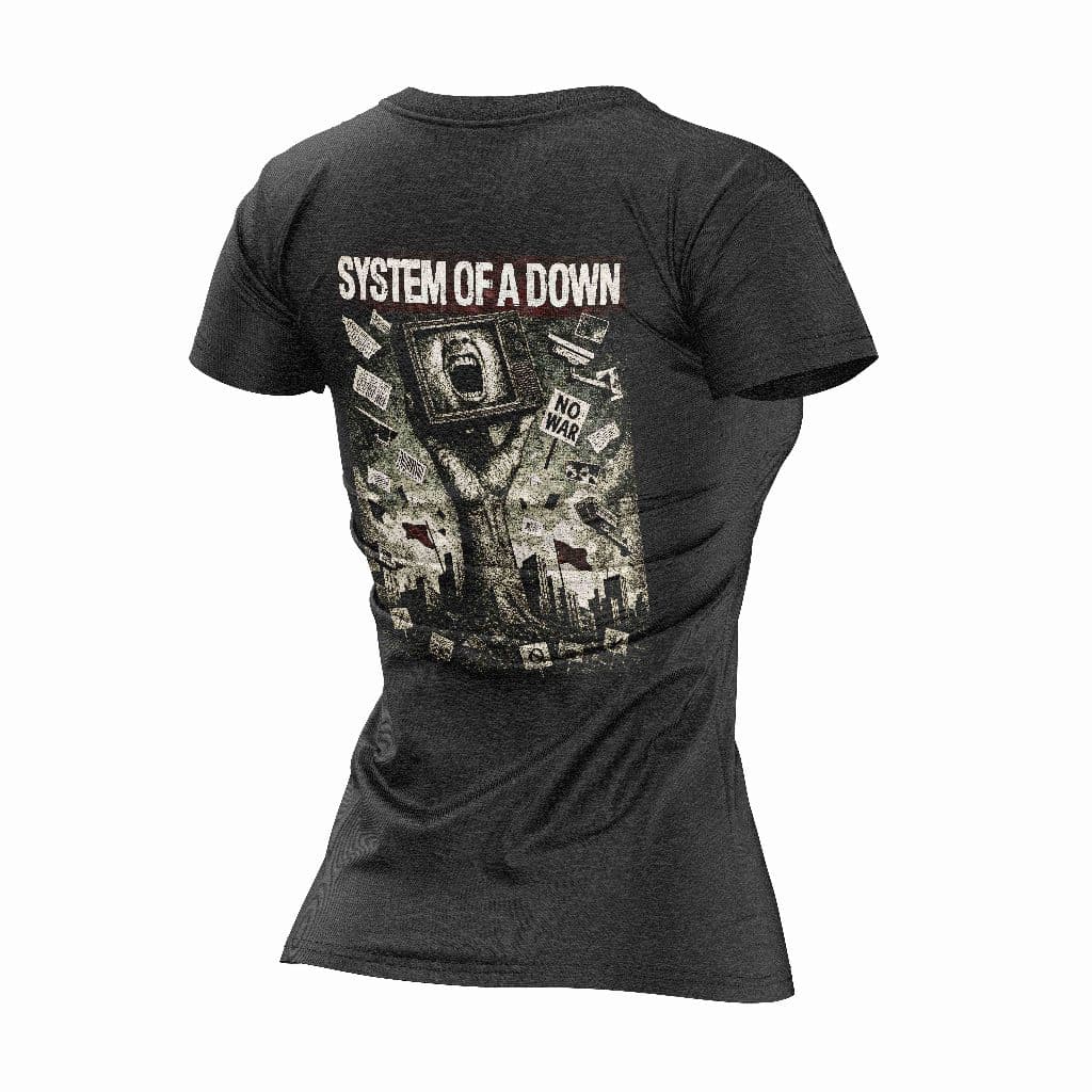 Camiseta Feminina Banda System Of A Down Algodão Premium
