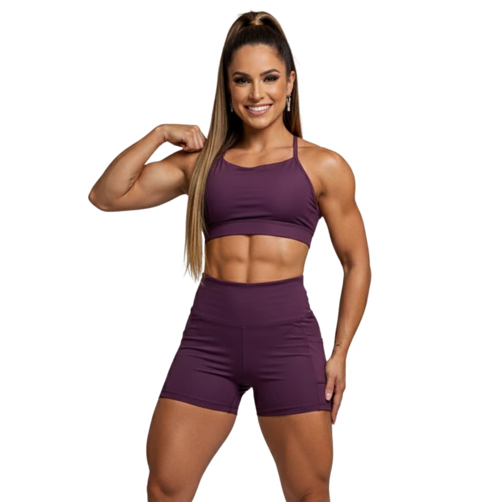 Conjunto Premium Active Wine / Poliamida Premium Gramatura 310 / Proteção UV