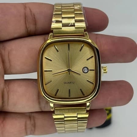 Relógio Masculino Vintage Retro Quadrado Resistente Água 2342