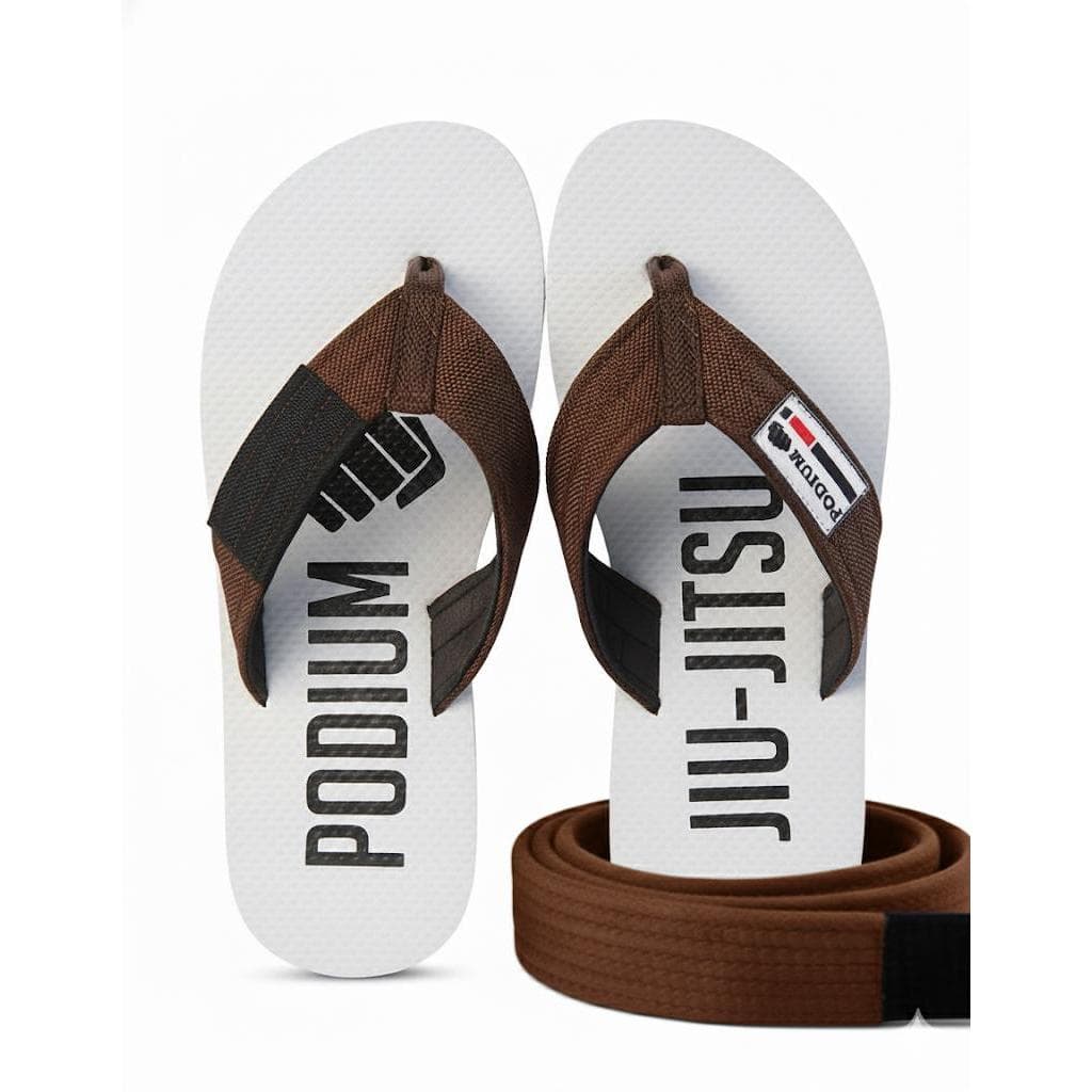 Chinelo Faixa Marrom Podium Jiu-Jitsu