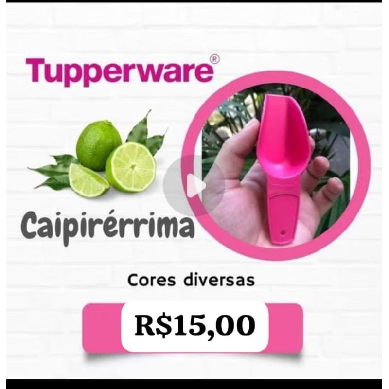 Pazinha Caipirerrima e pá para cereais da tupperware