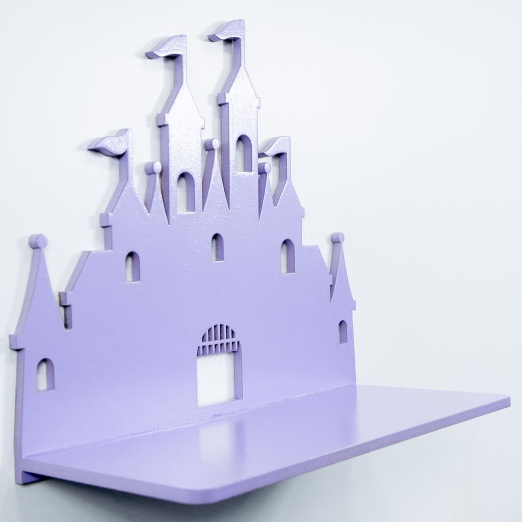 Prateleira infantil castelo lilas