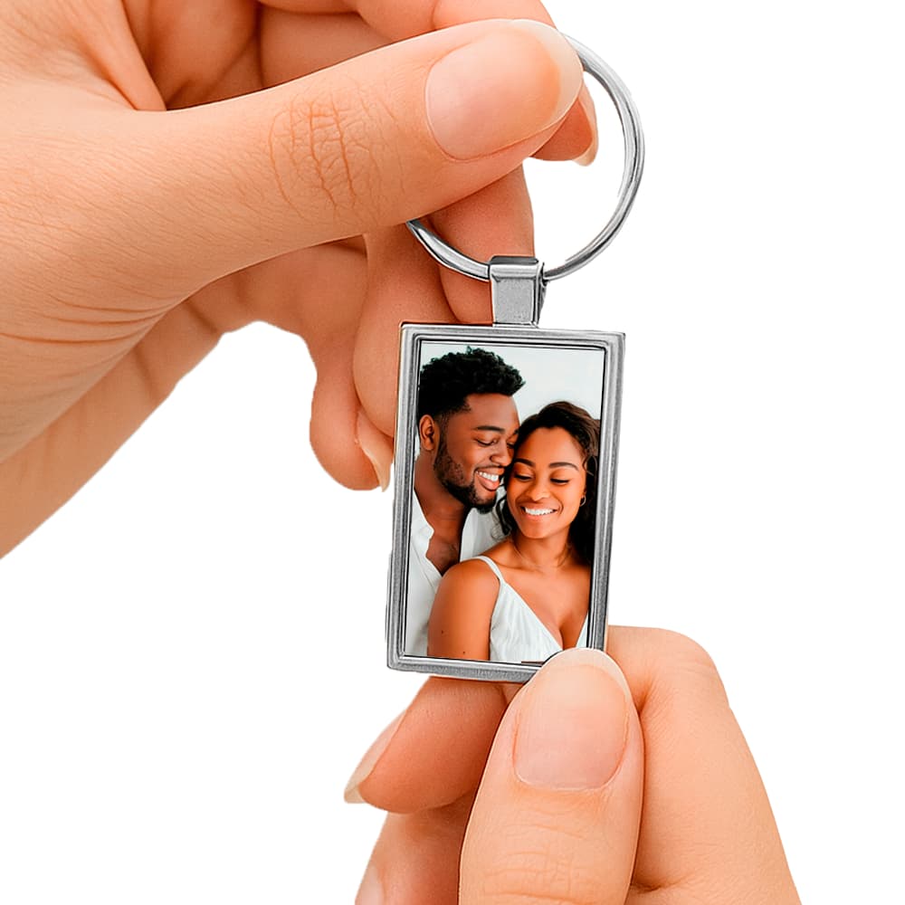 Chaveiro com Sua Foto – Personalizado em Aço / Metal Premium