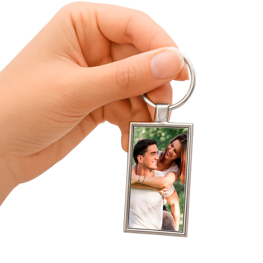 Chaveiro de Aço com Foto Personalizada – Presente Especial