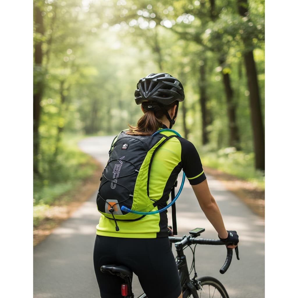 Mochila De Hidratação De 8 L Ciclismo Corrida Refil 2 Litros