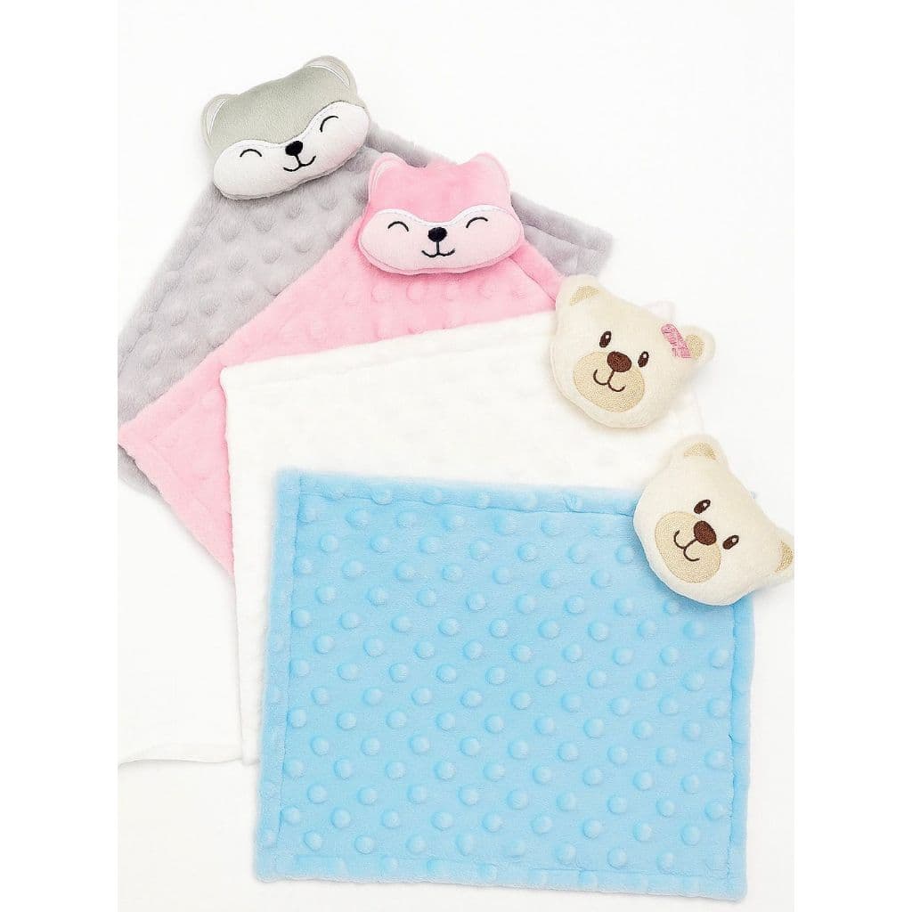 Kit Naninha Bebê com Bichinho – Manta de Apego Super Macia | Paninho de Dormir RN | Presente Maternidade