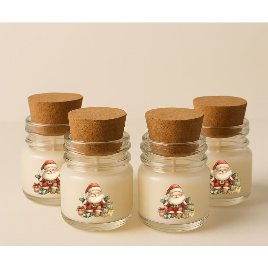 Vela perfumada natal lembrancinha 40gr 6 Unidades