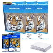 Papel Foto 230g A4 100 Folhas Brilhante - Masterprint