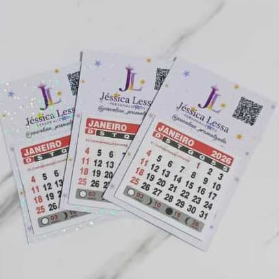 Calendário com imã, brinde para cliente, calendário 2026, lembrancinha para cliente, com sua logo aqui