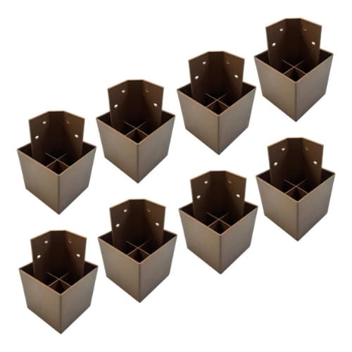 Kit Com 8 Pé Para Guarda Roupa Cômodas Multiuso - Plásticos Reforçado Ja Acompanha os Parafusos