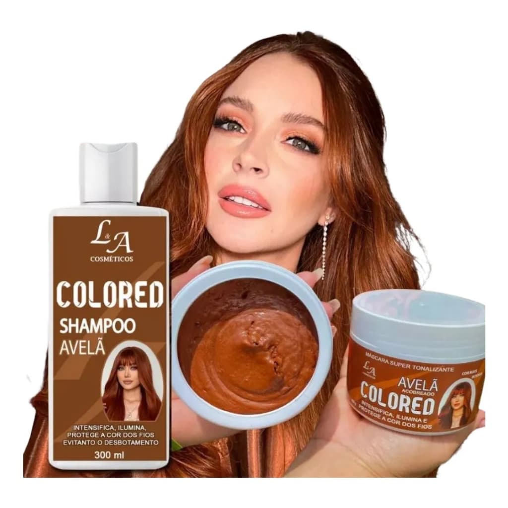 Kt Shampoo+máscara Matizador Avelã Acobreado S Amonia 300ml
