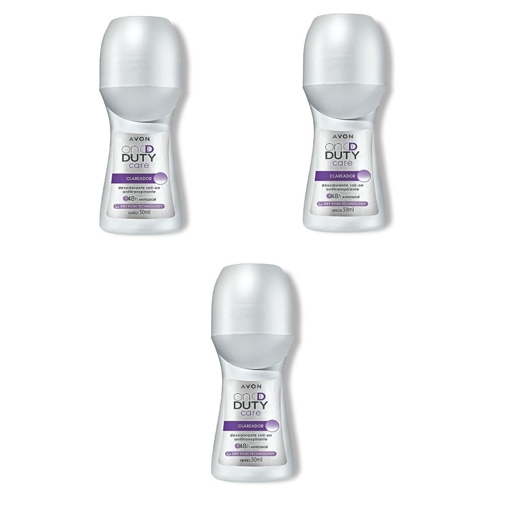 Desodorante Avon Clareador Roll-On On Duty Care Kit c/3
