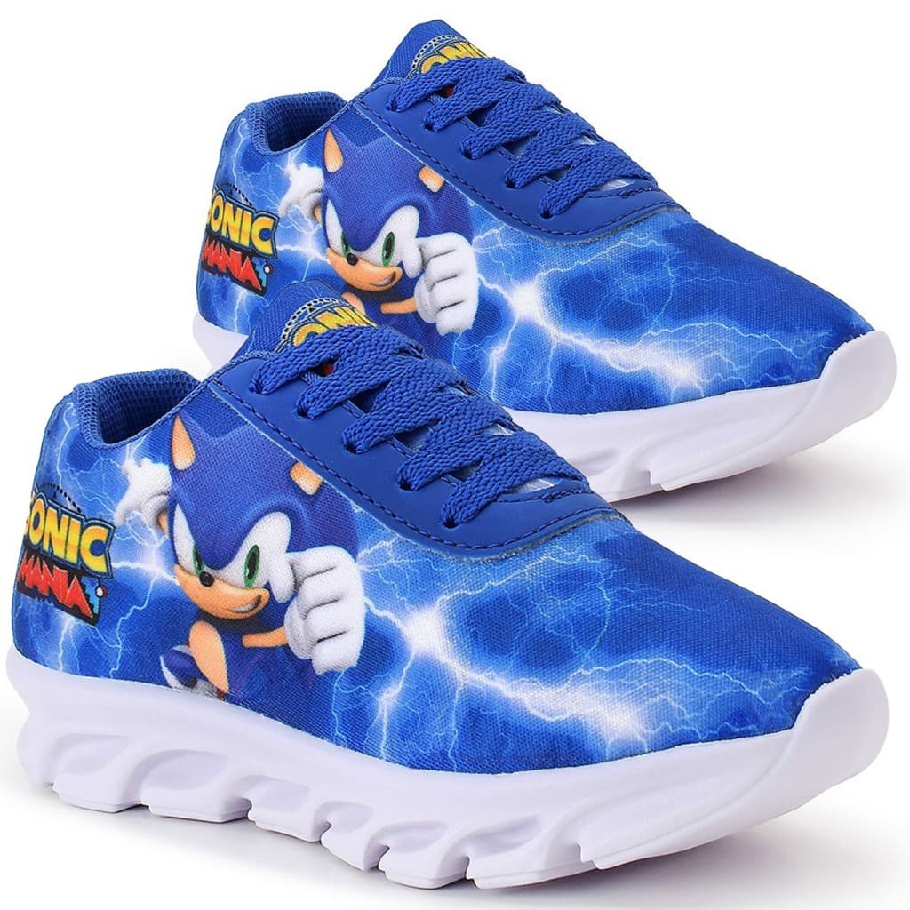 Kit 2 Tênis Infantil Menino Sonic Casual Super Macio e Leve Henry Kids