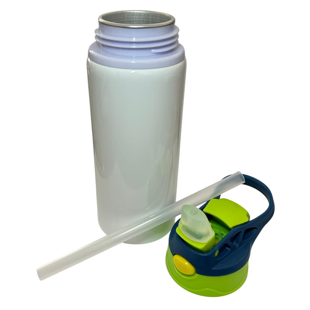 01/2/4 Garrafa Infantil Alumínio 500ml Sublimação Tampa Automática Diversa Cores Caixinha Individual