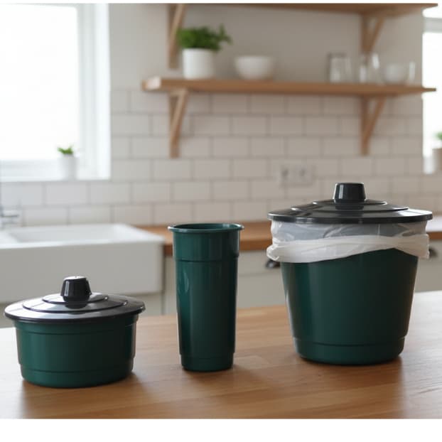 Kit Pia Cozinha Plástico Verde 3 Peças