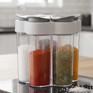 Porta Condimentos Pote para Tempero Suporte Cozinha