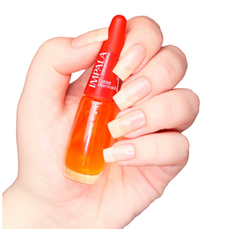 Esmalte Impala Base Vitaminada , unhas fortes, hidratadas tratamento 7,5ml