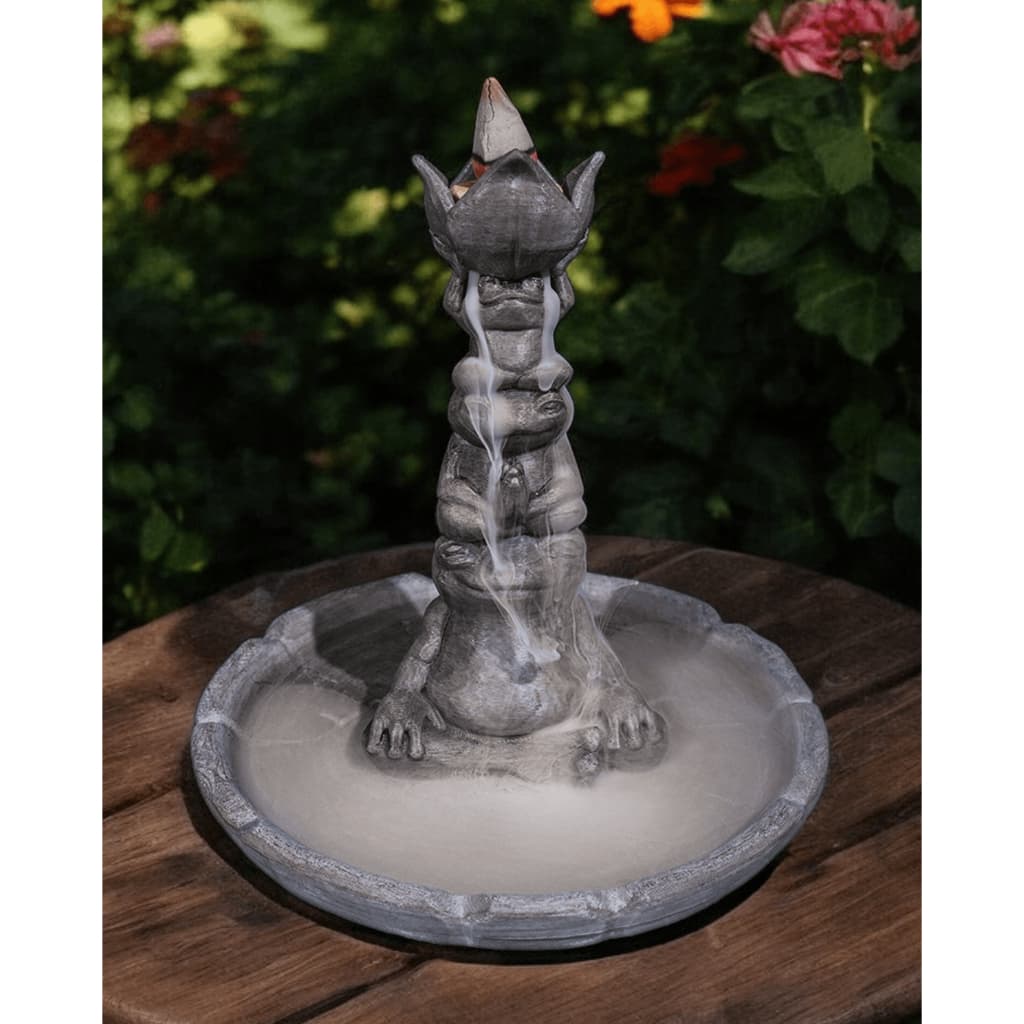 🐸 Incenso de Cascata Totem de Sapos | Prosperidade e Sorte