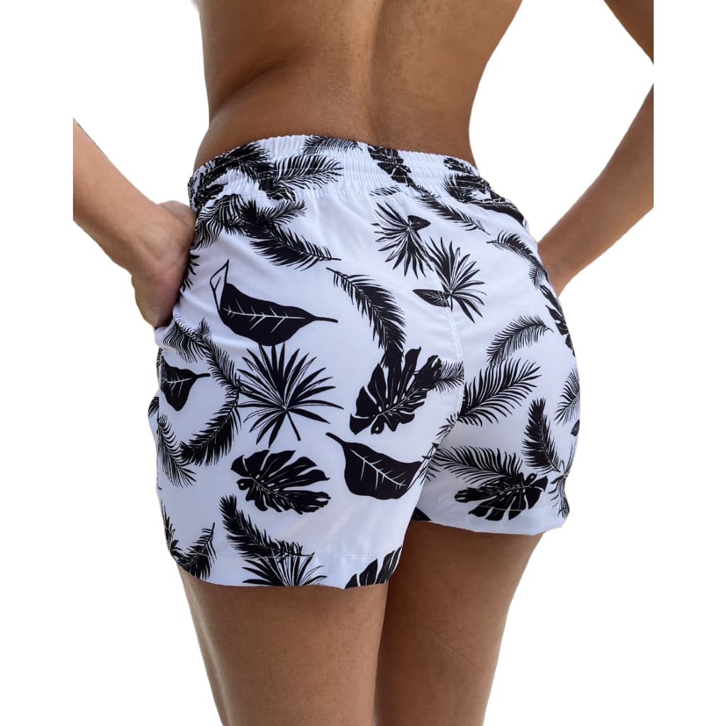 Short Feminino Plus Size XG praia Tactel Com Elastano shortinho Saída De Banho academia treino piscina