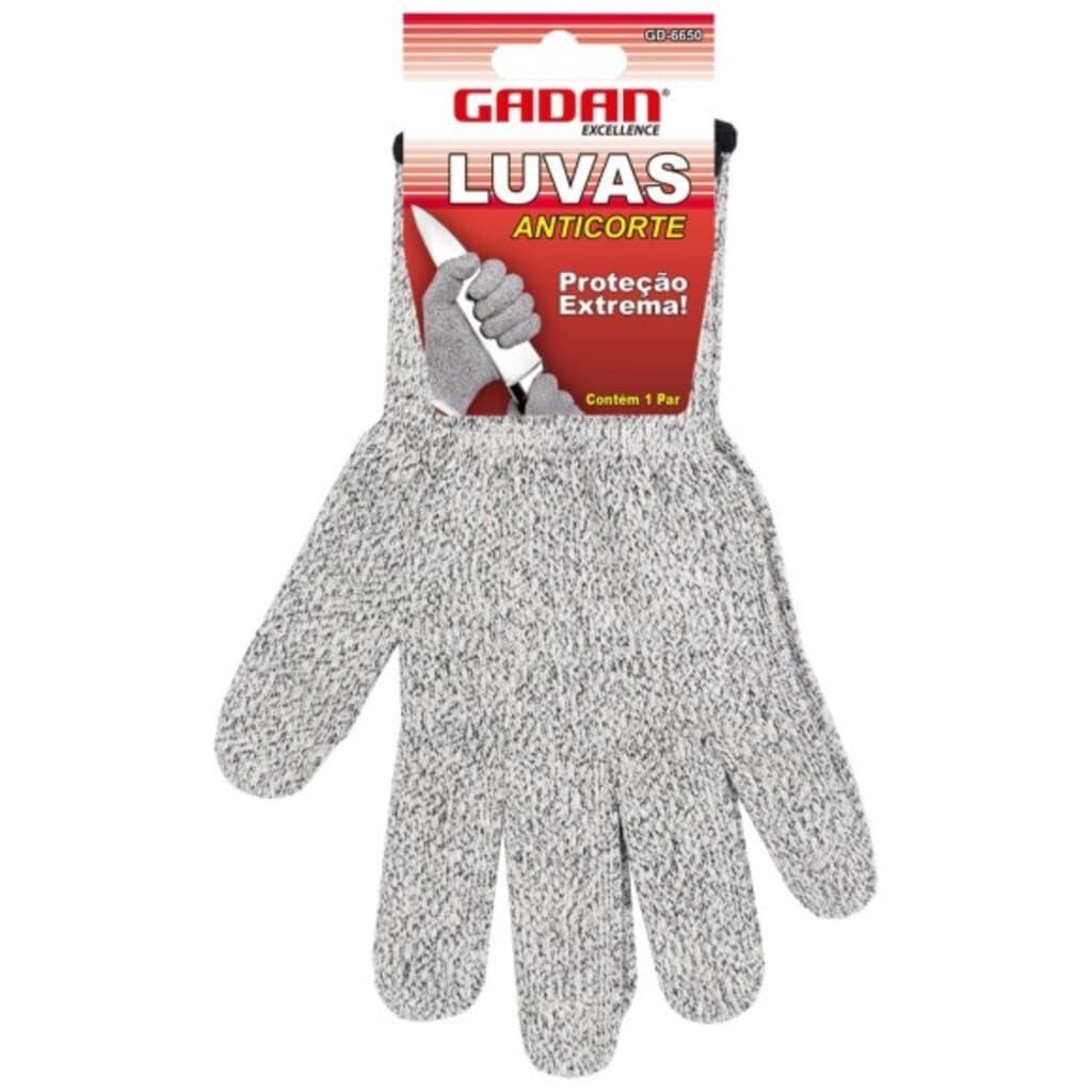 Luva Anticorte Proteção Extrema Resistente Segurança Trabalho Cozinha Industrial EPI
