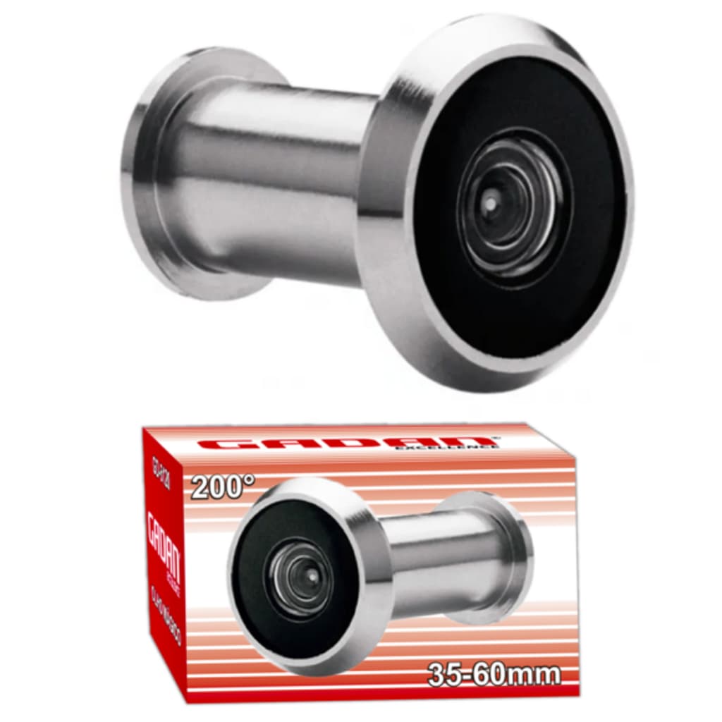 Olho Mágico Gadan 35/60mm Visor de Porta Segurança Residencial Lente Ampla Fácil Instalação