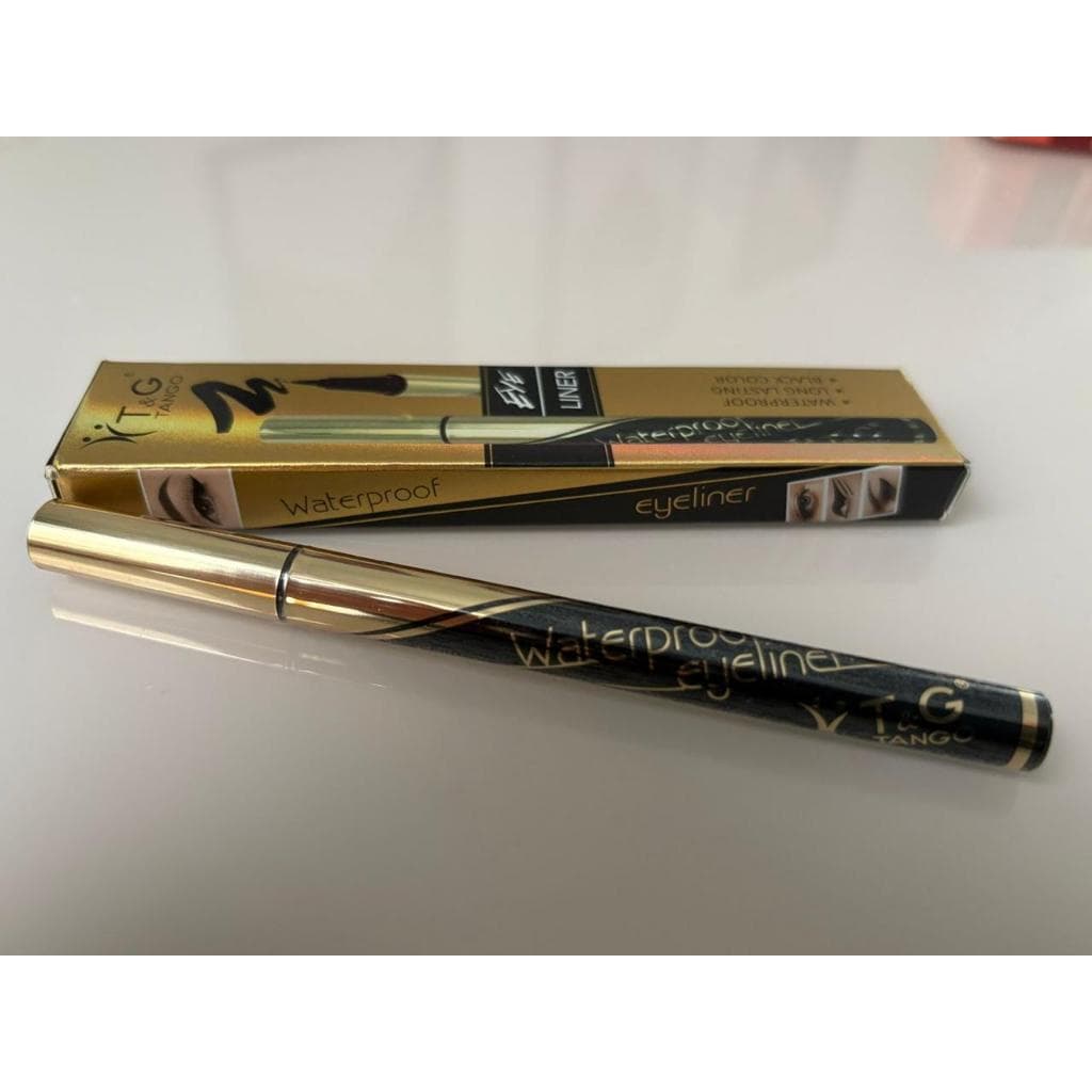 Delineador Caneta TANGO — À Prova d’Água • Ponta Fina • Preto Intenso • Longa Duração