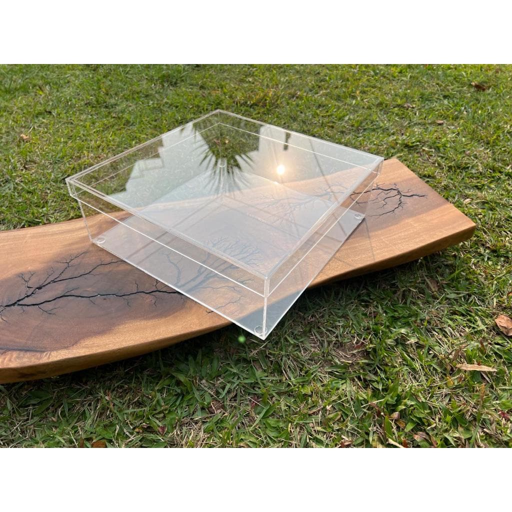 kit 02 caixas  27x27x2cm e 37x28x5cm com tampa tipo presente