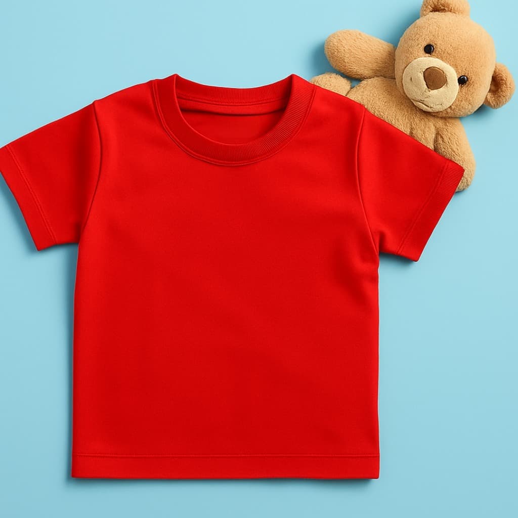 Camiseta Infantil Unissex 100% Algodão Básica – Leve, Confortável e Disponível em Diversas Cores 👕- Frete Grátis