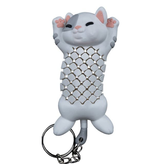 Chaveiro Articulado Cute Cat da BlackWolf ideal para usar mochila bolsas