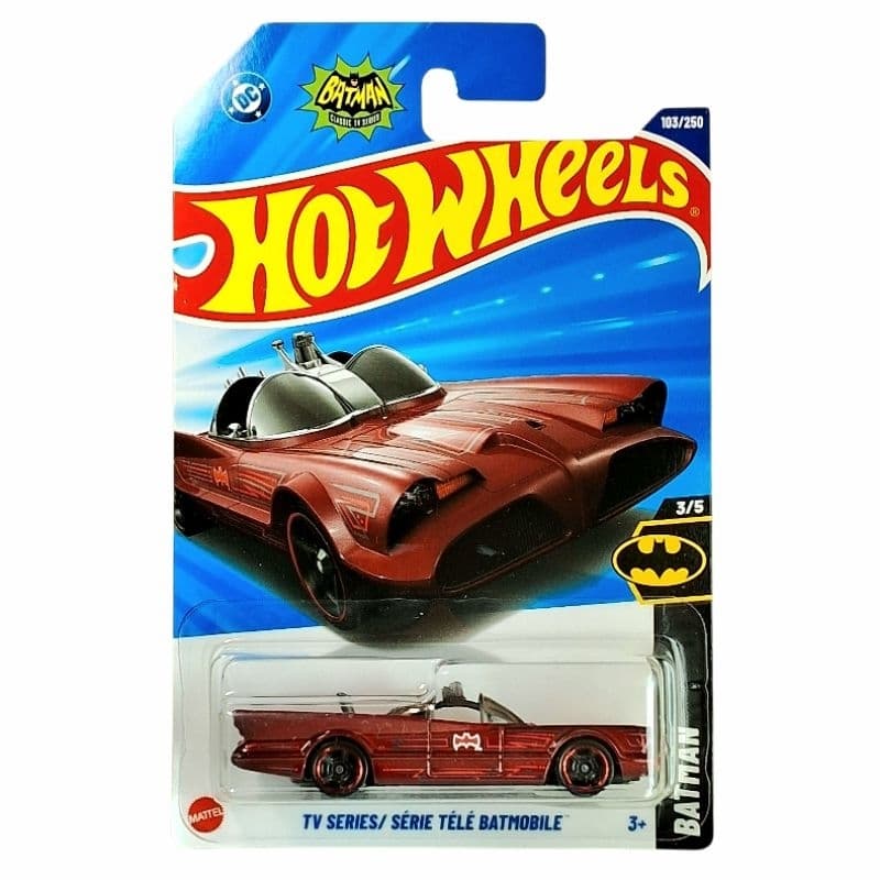 Hot Wheels Batmovel Vermelho Série Antiga - Carrinho Brinquedo Hot Wheels