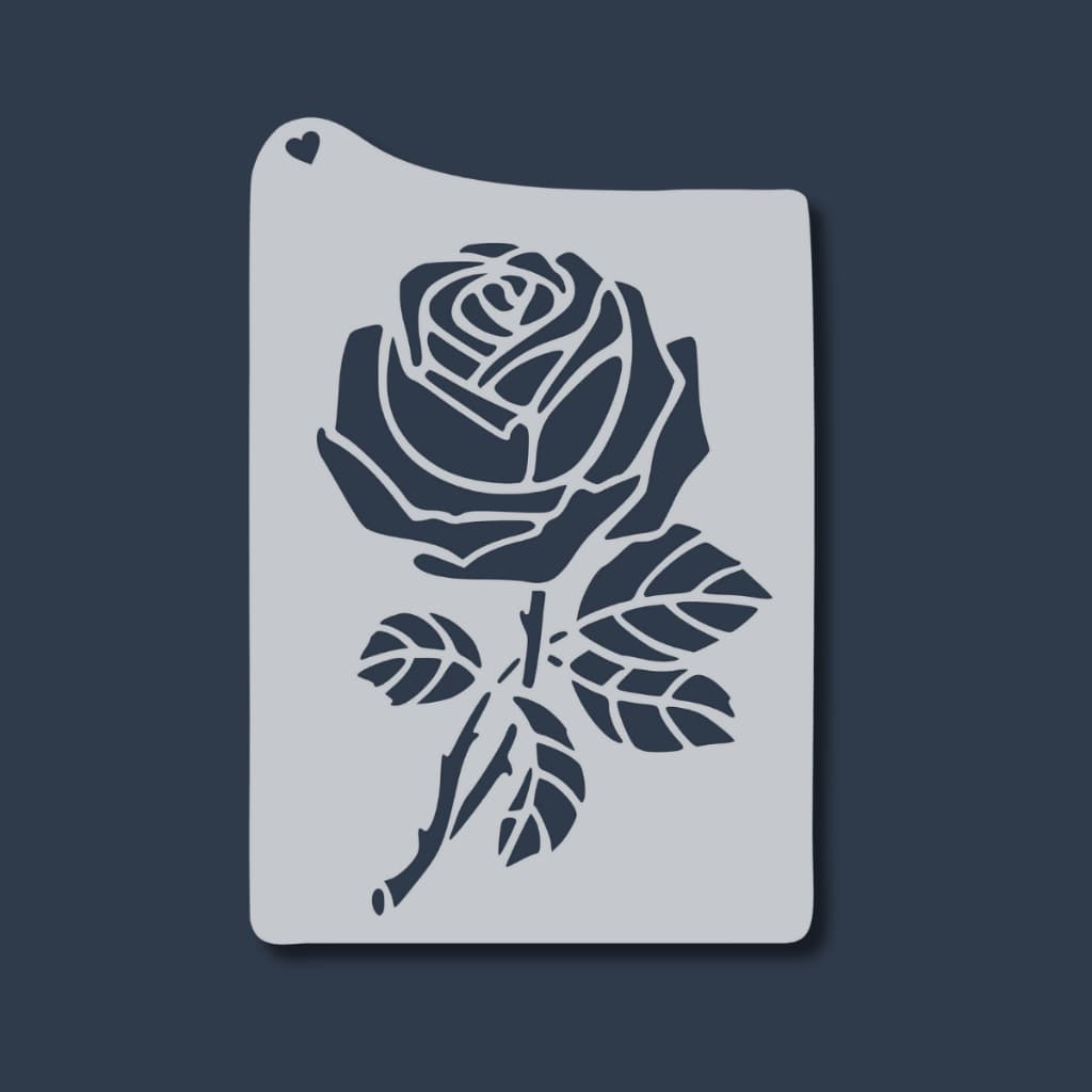 Stencil Flor Rosa Molde para pintura e artesanato em Tecidos, Pano de Prato, Mdf, Madeiras Decoração