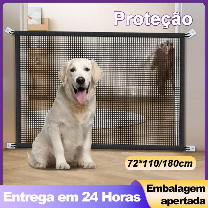 Cercado Pet Removível Rede de Segurança para Cachorros e Crianças 180x72cm