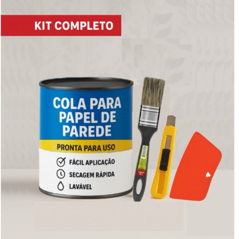 Cola Papel de Parede e Placas Pvc Profissional Pronta para uso