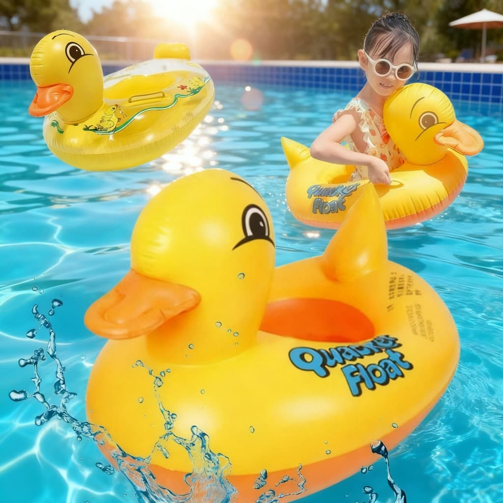 Boia Infantil Inflável Pato  Modelos Para Bebê Piscina