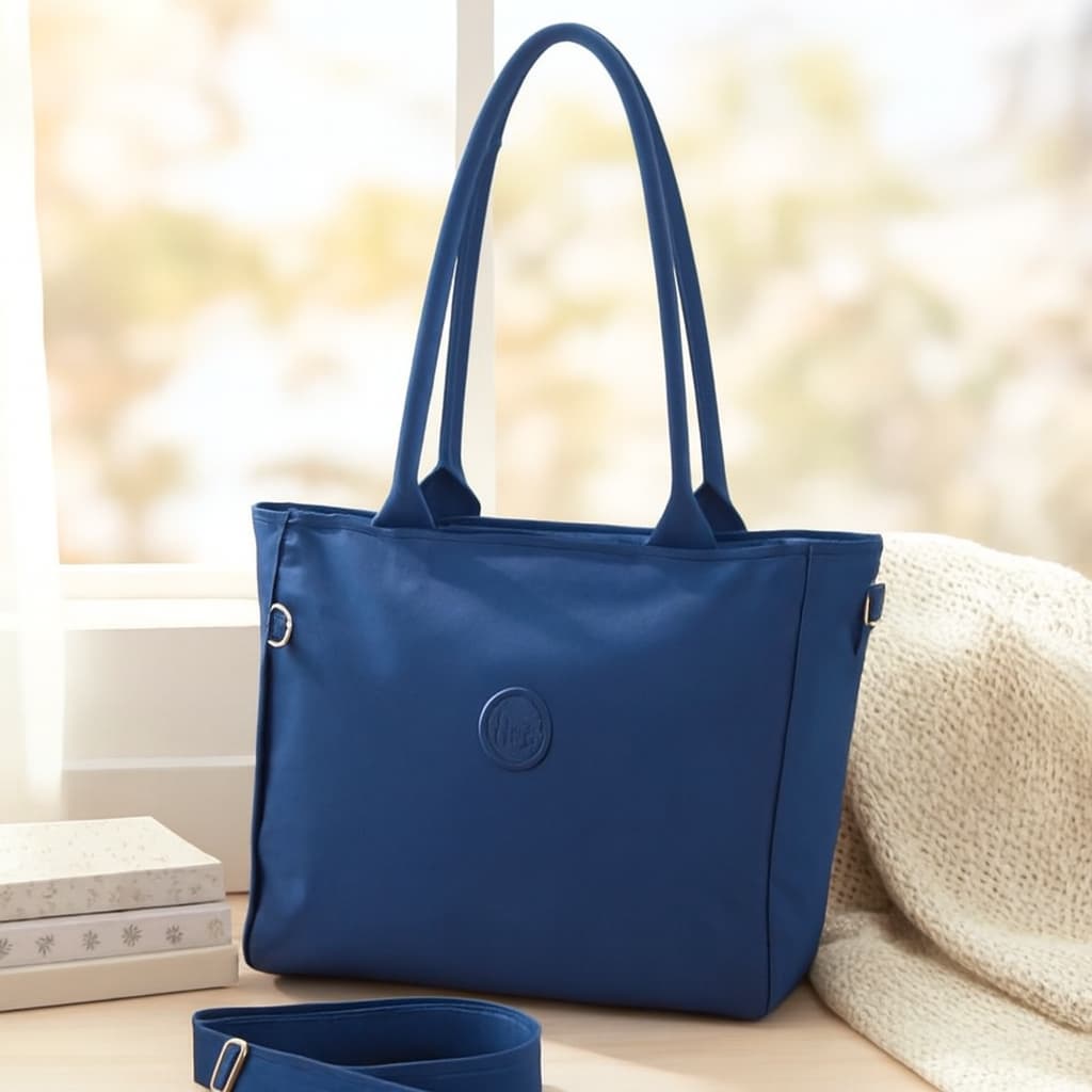Bolsa Casual Feminina • Nylon Impermeável • Alça Transversal + Ombro • Moderna e Leve