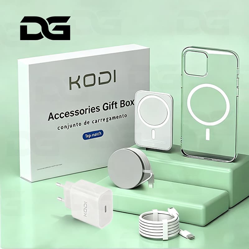 Kit iPhone 6 Em 1 Carregador iPhone Turbo 20W AirPods Carregador portátil Cabo De Dados iPhone P2