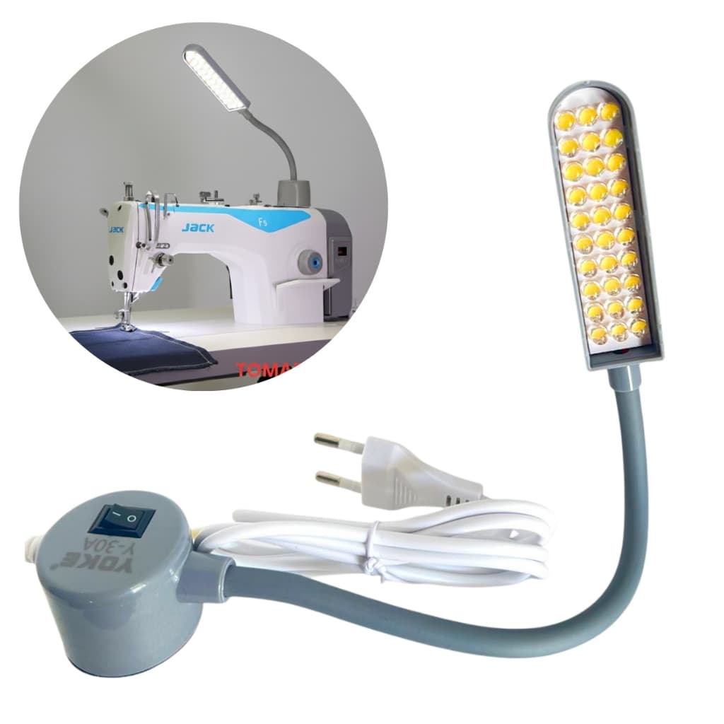 Luminaria 30 Leds Haste Flexivel Maquina Costura Bivolt