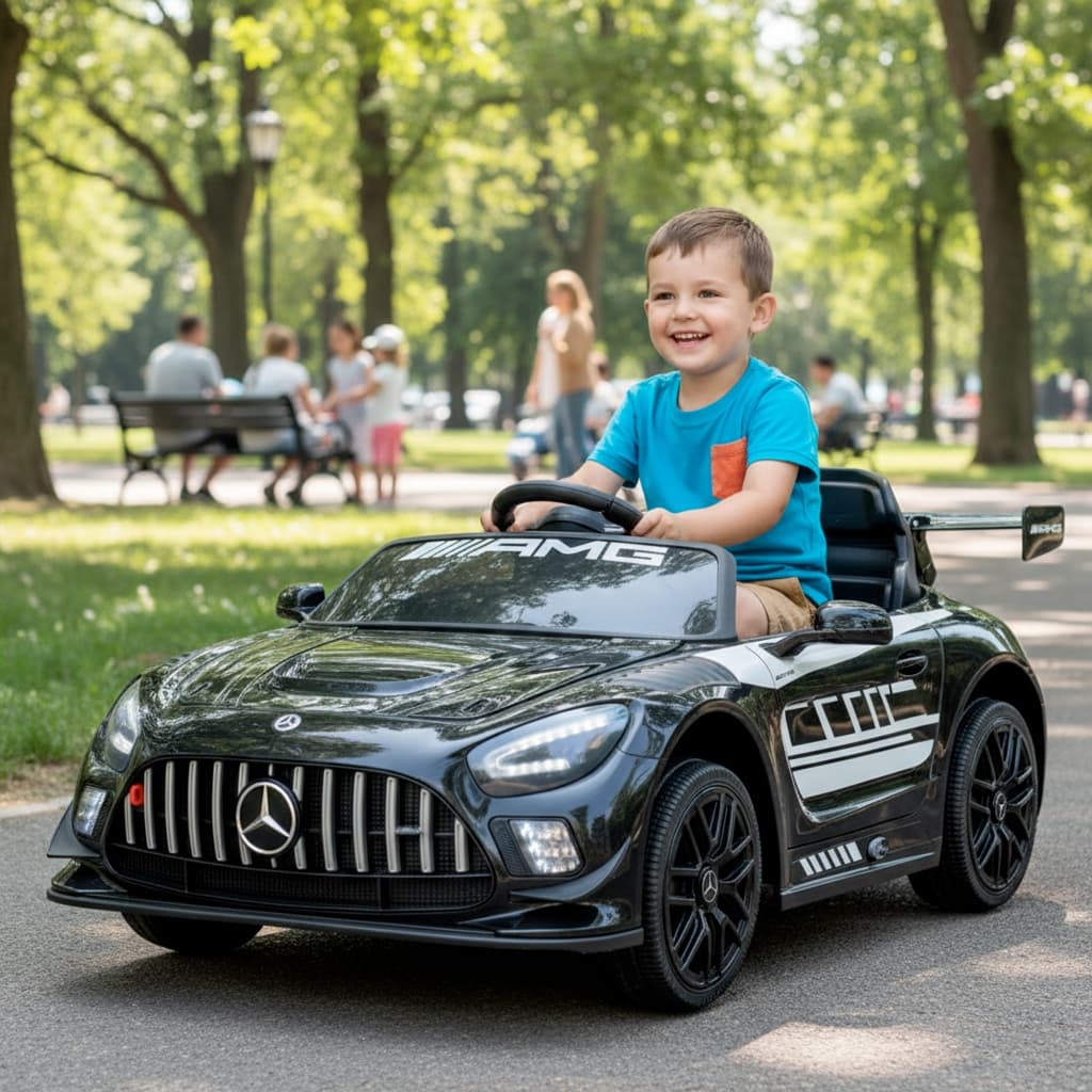 Carro Eletrico Infantil Carrinho para Crianças 2 a 5 anos Mercedez Bateria 12v com Controle Remoto