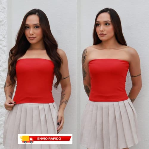 Tube Top Feminino Básico Top faixa