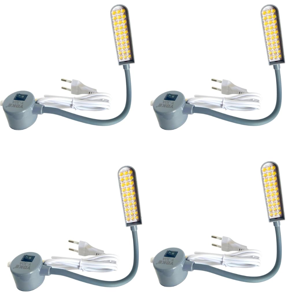 Luminaria 30 Leds Haste Flexivel Maquina Costura Bivolt 4 UN