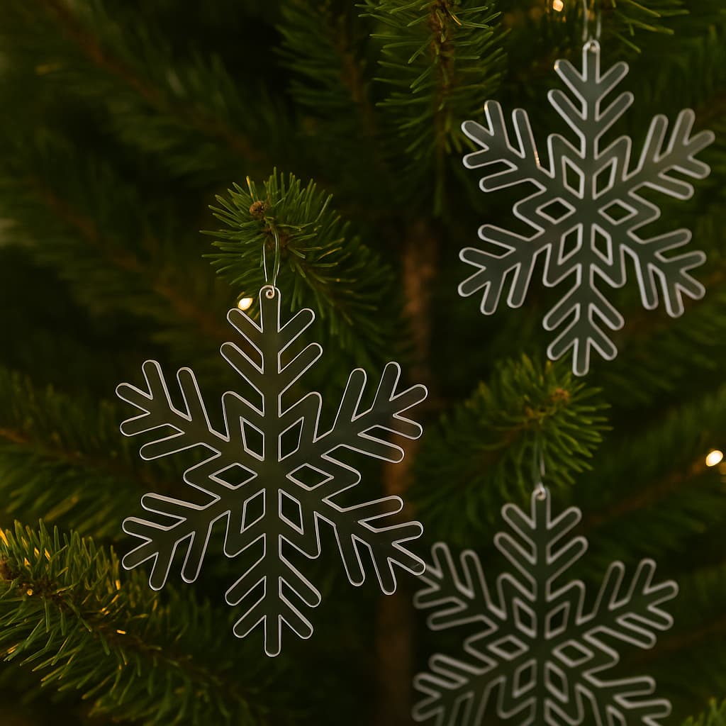 KIT 10 Flocos de Neve para Decoração de àrvore de natal