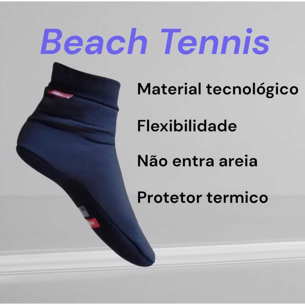 Meia Sapatilha Beach Tennis Neoprene Volei Praia Areia Futvolei Antitermica