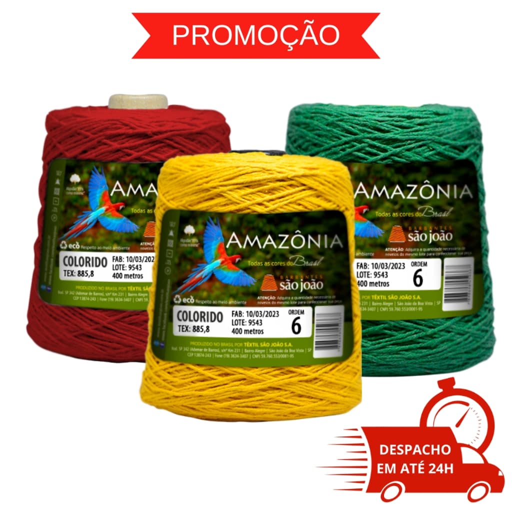 Barbante Amazônia Fio 6 400 Metros / 400 Gramas - Marca São João