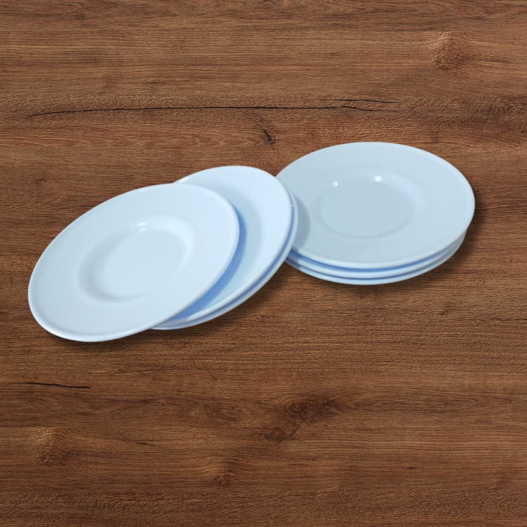 Kit 3 Pires Brancos Tradicionais Redondos Em Acrílico Mesa Posta Decoração Presentinho