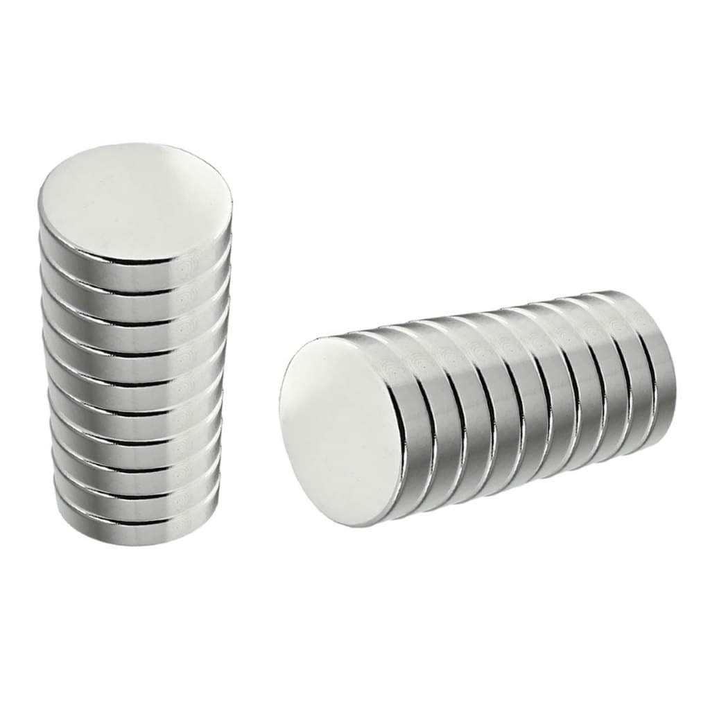 Kit 20pc Ima Neodimio N35 Disco 8x1.5mm Super Forte E Leve