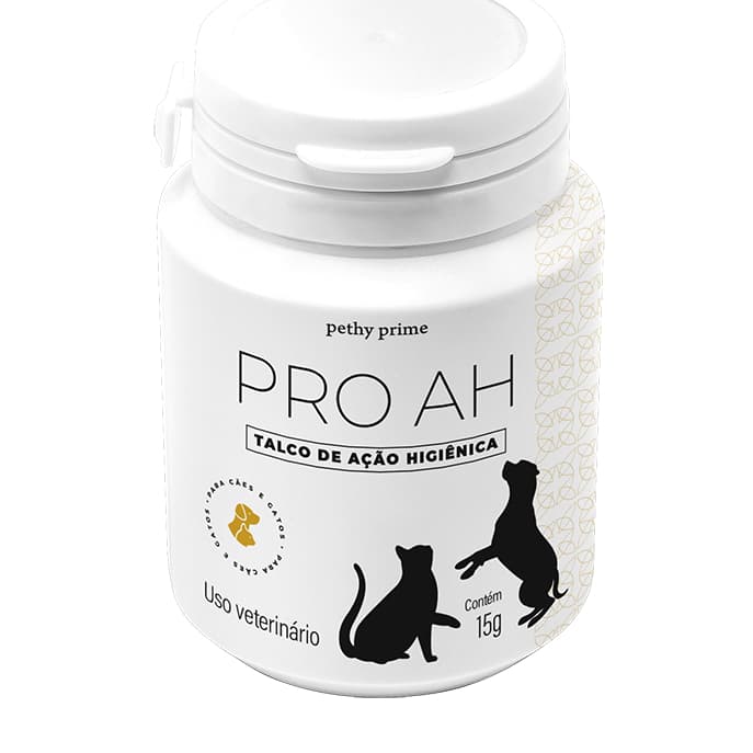 Talco Higiênico PRO AH – Pethy Prime 15g para cães e gatos