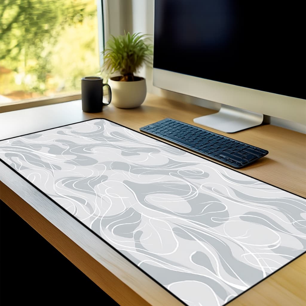 Mouse Pad Grande Gamer Premium Antiderrapante Diversos Tamanhos Tema  Abstrato Borda Costurada