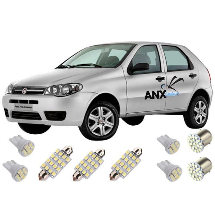 Kit Lâmpadas De Led Palio G1 G2 G3 Torpedo Pingo Teto Placa